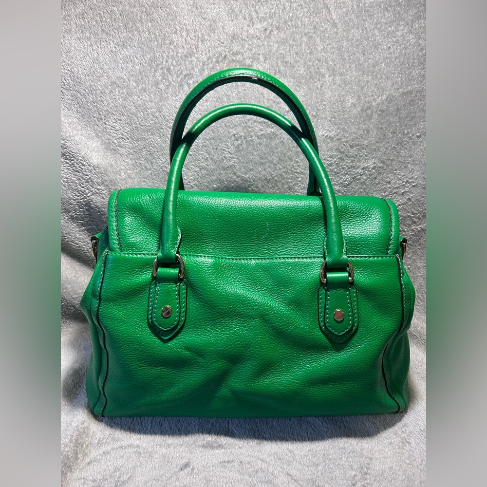 Michael Kors Margo Front Flap Kelly Green Satchel - Picture 8 of 16